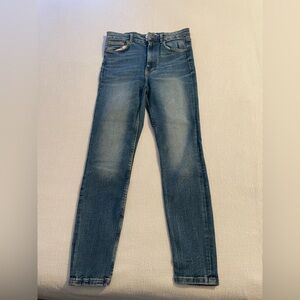Zara Women's Dark Blue Skinny Jeans